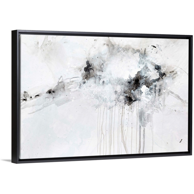 Reproduction d’art sur toile presque silencieuse par Kari Taylor, Cadre flottant noir, H 26 po x l 38 po x P 1,75 po