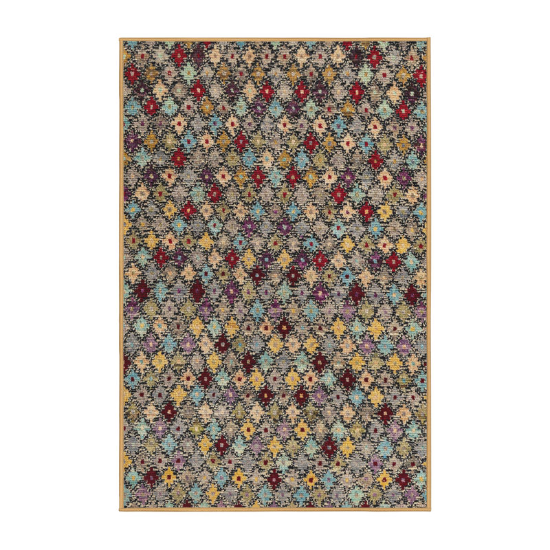 Abeed Abstract Indoor Rug, Runner 2' x 5'