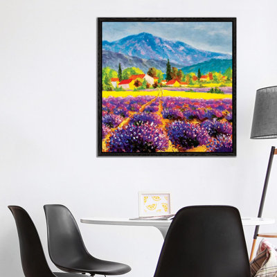Rural Landscape In Summer Day In Provence, France by Valery Rybakow - Painting on Canvas