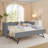 Cozy Gingham Daybed With Trundle  Sofa Bed No Box Spring Needed-2081579618