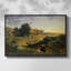 Hagar dans le désert (Hagar dans le désert), 1835 - Jean-Baptiste-Camille Corot, toile tendue avec châssis-1618851144-1618851140