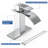 RUACQ Waterfall Bathroom Faucet,Single Handle Bathroom Sink Faucets for 1 or 3 Hole, Stainless Steel Washbasin Mixer Tap with Deck,Pop-up Drain and Supply Hoses (Chrome)-126701066