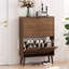 Armoire à chaussures indépendante médiévale moderne avec 2 tiroirs rabattables-1553782212