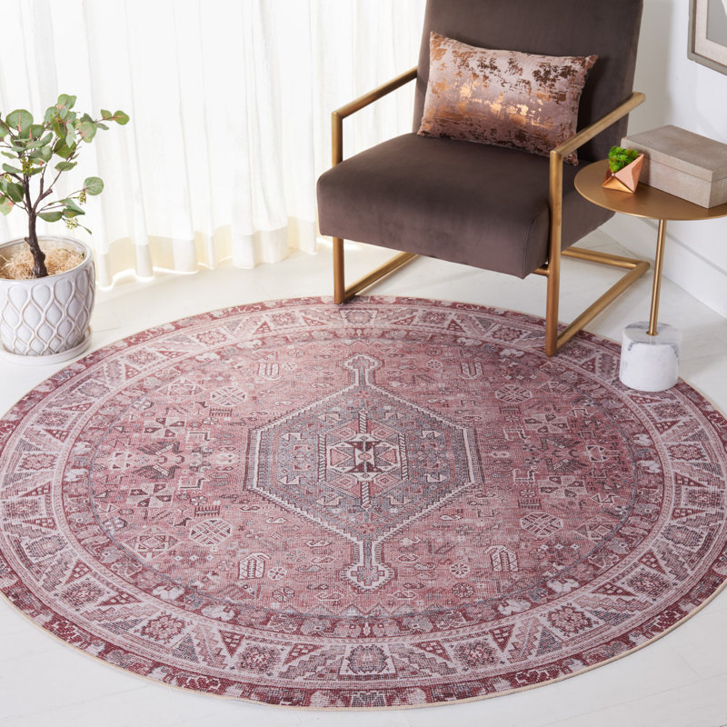 Tucson Performance Machine Washable Oriental Rug, Round 6'