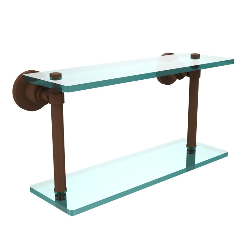 Arviso 2 Piece Tiered Shelf, 22", Antique Bronze