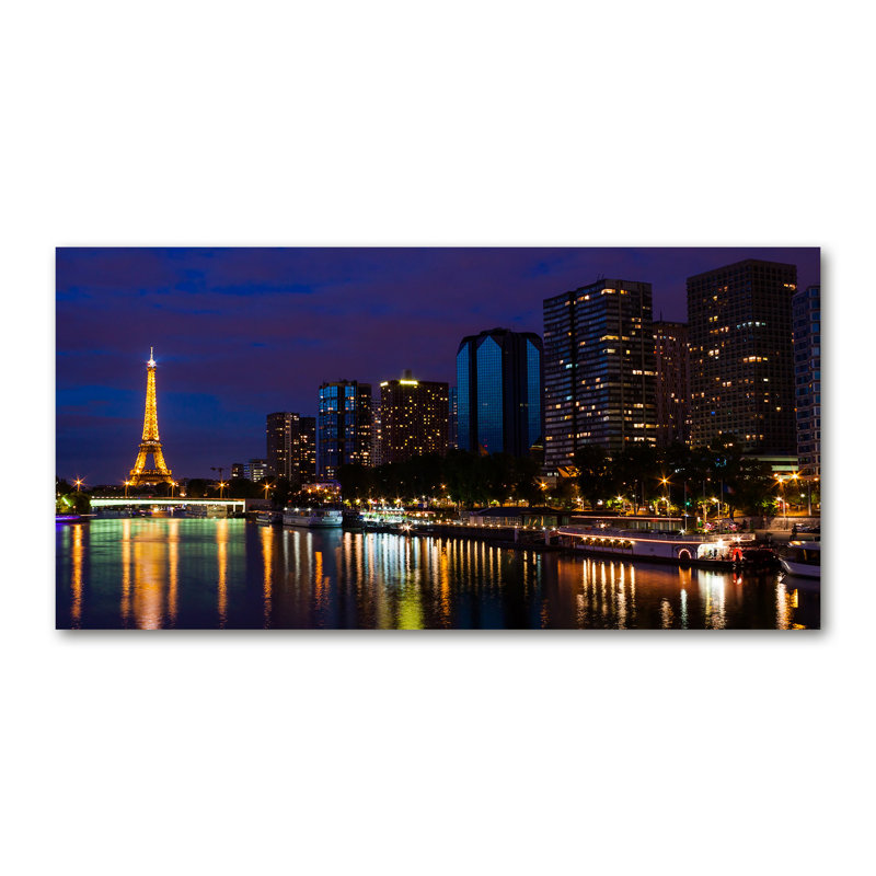 Paris By Night - Print, Canvas, 70cm H x 140cm W x 2cm D