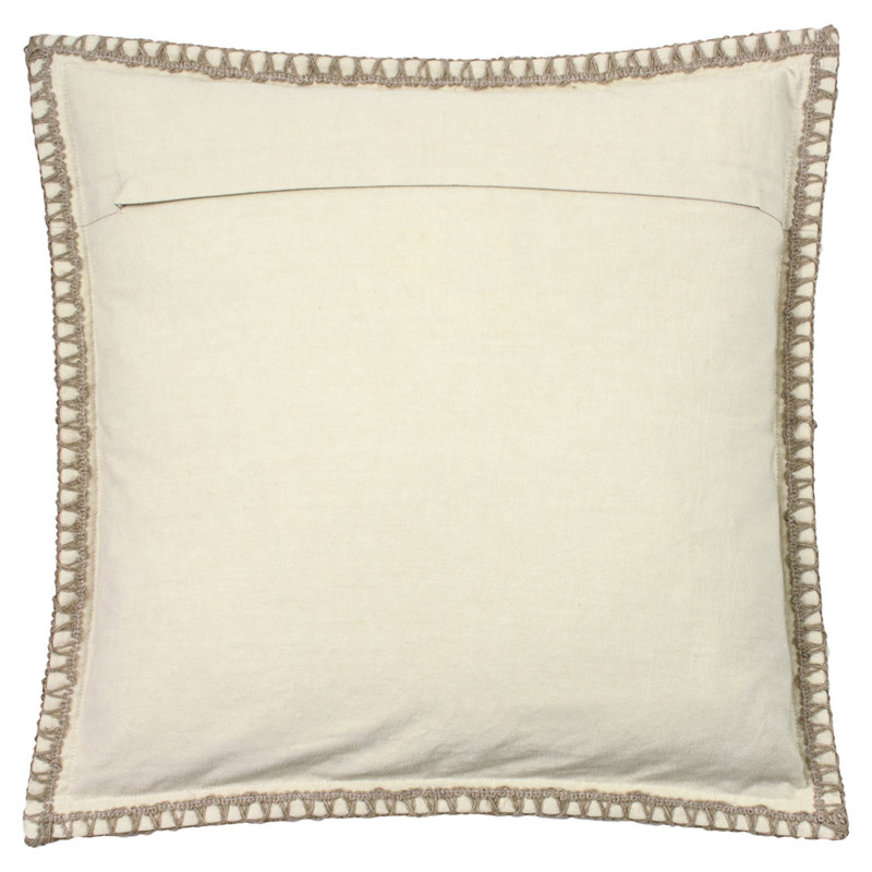 Inka Square Throw Pillow Cover, Natural