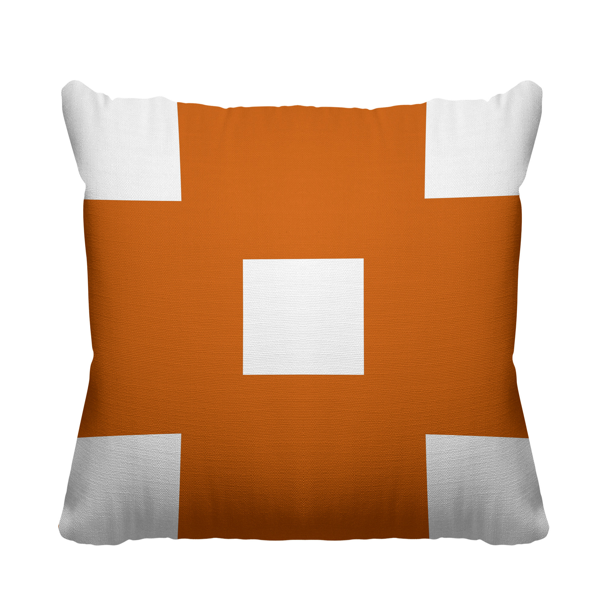 Luella Geometric Indoor/Outdoor Throw Pillow, Orange, 16W" x 16H"