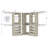 95-132Inches Closet System With Drawers And Corner Closet-740865175