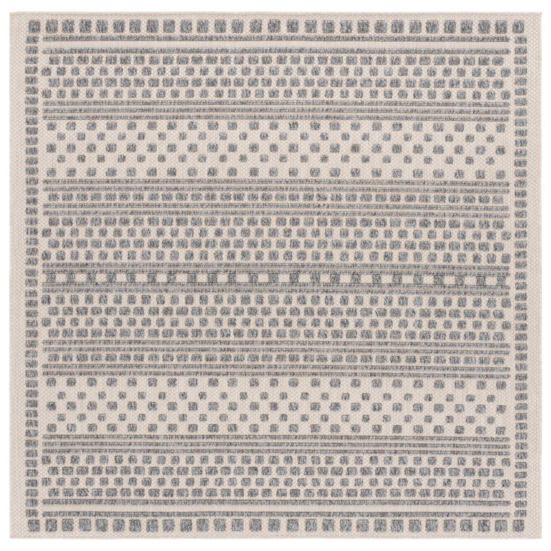 Milos Performance Geometric Indoor/Outdoor Area Rug, Square 6'7"