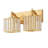 2/3 Light Dimmable Vanity Light With Crystal Shade-1955241696