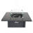 25" H X 30" W Steel Outdoor Fire Pit Table With Lid-1575670319