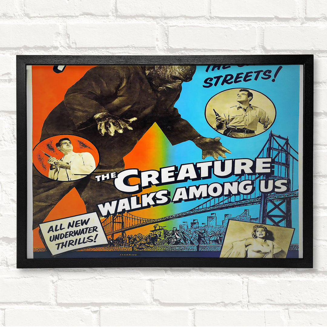 Gerahmte Werbung Creature Walks Among Us Poster 2