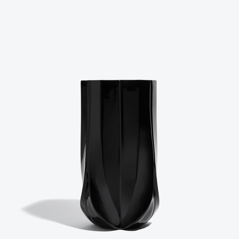BRAID Porcelain Table Vase, Black