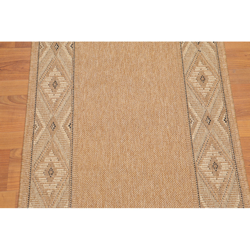 Tapis brun clair/beige transitionnel Fawcett