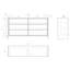 Commode double 6 tiroirs l 60,5 "Barcelona