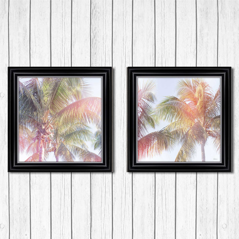 "Dream Palm II" par Sue Schlabach-ensemble de 2 reproductions d’art encadrées sur papier