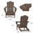 Wolak Foldable Outdoor Adirondack Chair-868332002