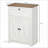 Cabinets, HOMCOM Farmhouse Barn Door Accent Cabinet with Double Doors, Drawer &amp; Adjustable Shelf | White | Particle Board