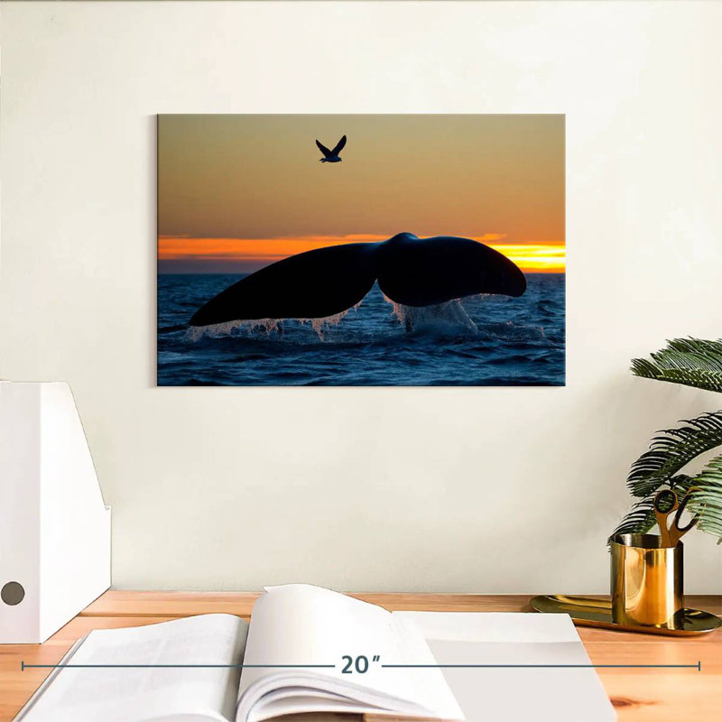 Brampt Whale Tail Sighting, 8" H x 12" W