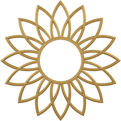 Médaillon de plafond 28 po x 28 po x 9 3/4 po x P 3/4 po Daisy