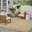 Tapis intérieur / extérieur vert / beige Aadhav-722560222
