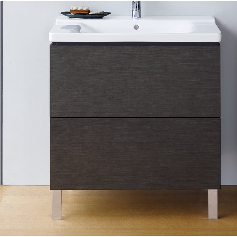 Base de meuble-lavabo simple 40,13 po seulement, Graphite mat