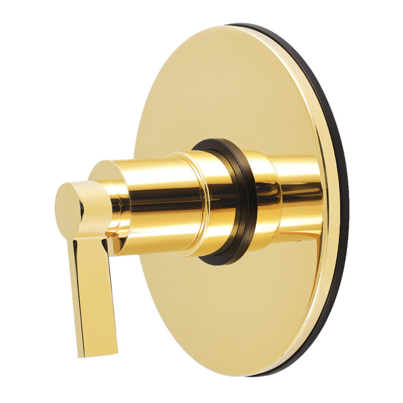 Ensemble de robinet de douche et de garniture à pression équilibrée à une poignée NuvoFusion Kingston Brass - Soupape incluse