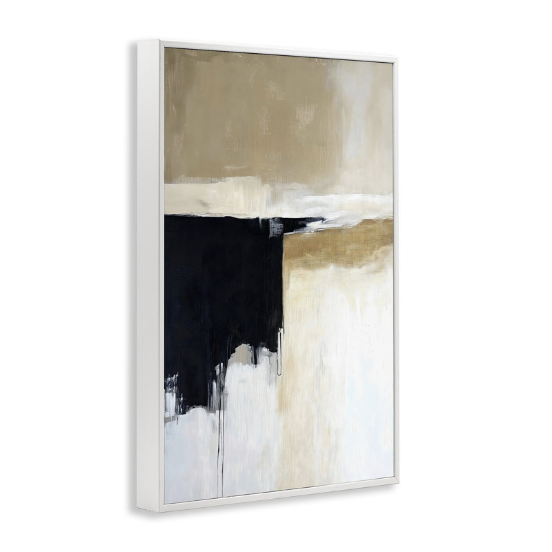 «Desert Shades Mute Neutrals», estampe numérique, conception de Gina Kelly, 24x16, Coastal White Giclee Framed
