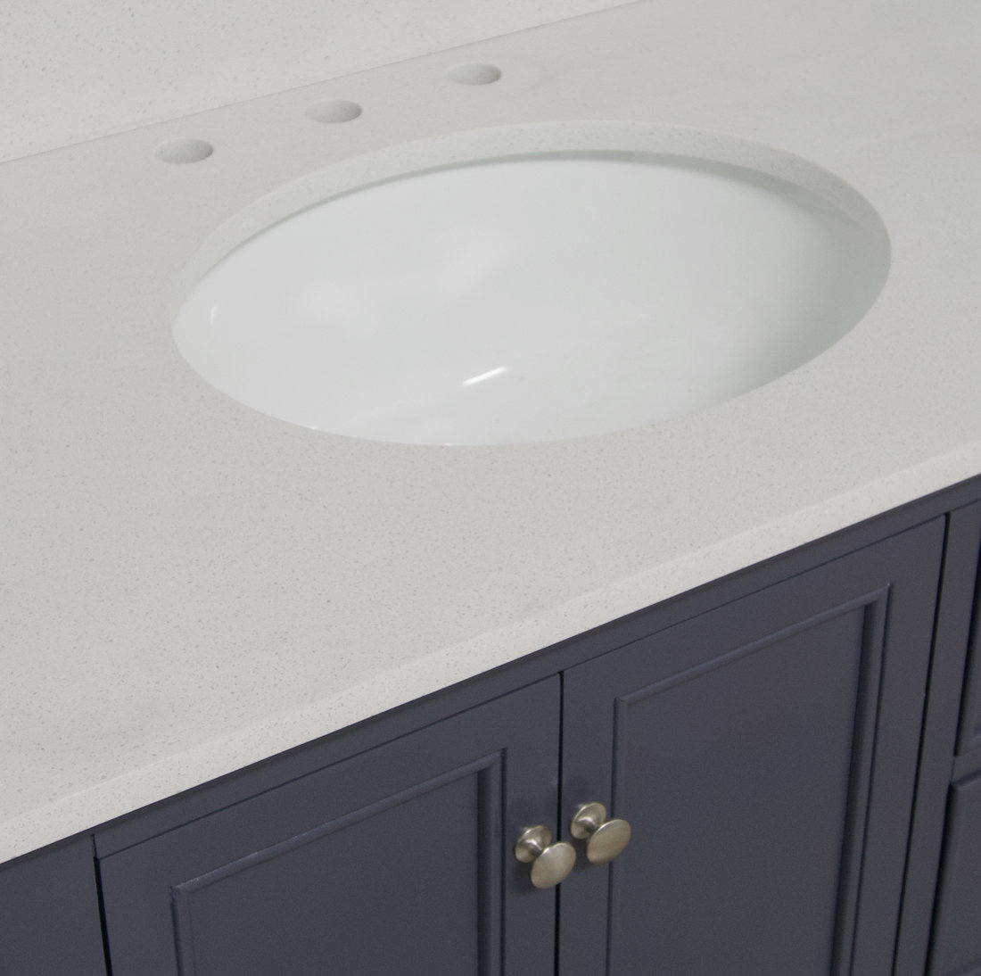 Ferdinand 36'' Single Bathroom Vanity, Marine Gray, Quartz