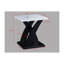 3 tables basses style moderne avec plateau en faux marbre blanc et 2 tables de bout rectangulaires noires pour le salon avec décoration intérieure