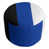 Noir, bleu, blanc sélectionné