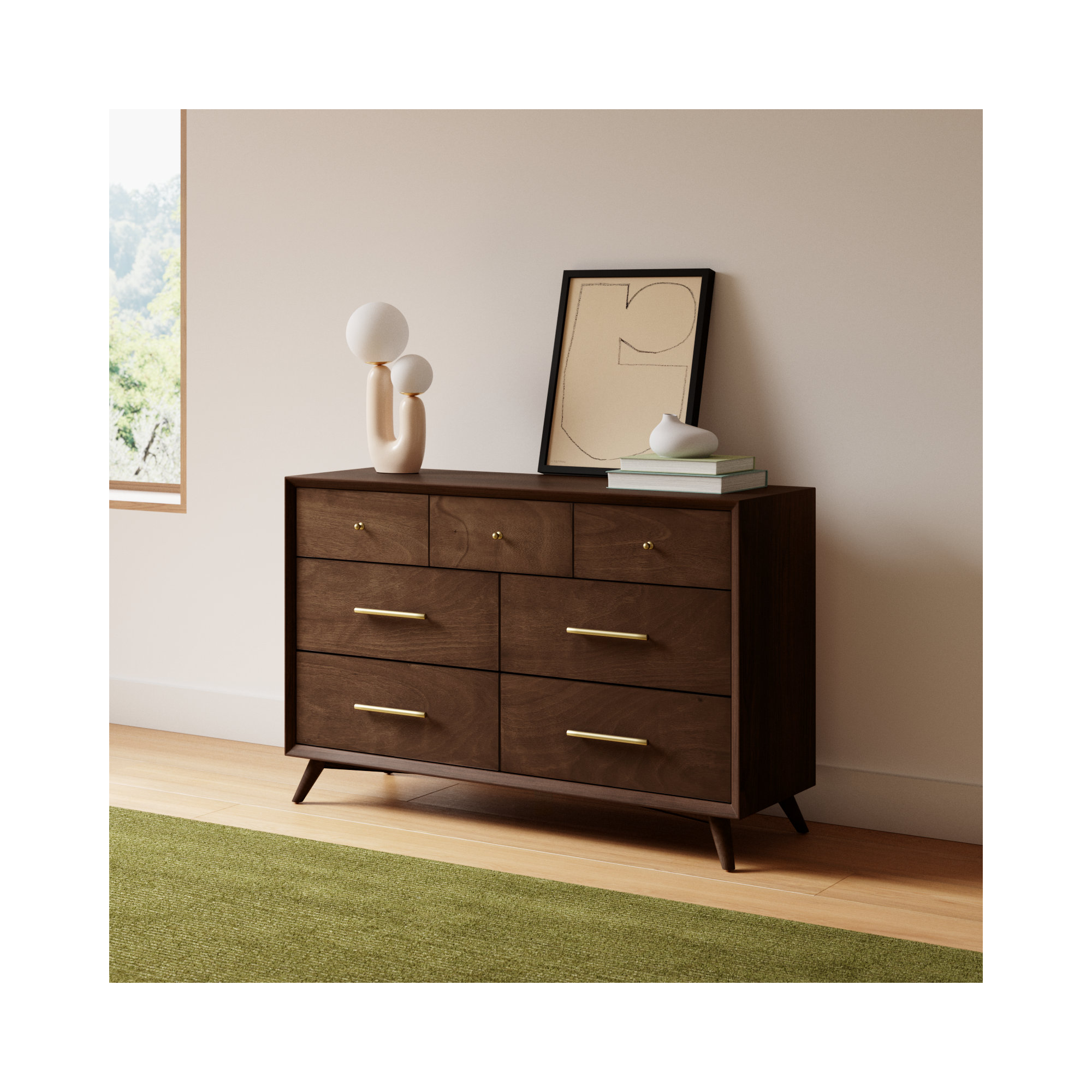 Williams 7-Drawer Dresser, Walnut