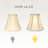 Royal Designs, Inc. BSO-704RC-7BG-2 True Bell Basic Lamp Shade with Round Clip, 3.75 x 7 x 6.75, Beige, 2-Pack-653328023-653328020