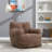Compression Medium Adult Soft Teddy Fabric Bean Bag Chair With Foam Filled-1313060509