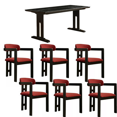 Light luxury retro dining table sets