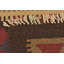 Tapis de la surface en laine de couloir 2 pi x 6 pi 4 po one-of-kind noué la brown Wabbaseka