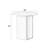 Qwin Marble Top & Oak Finish End Table W/Marble Top