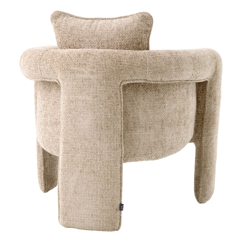 Toto Barrel Chair, Lyssa Sand Polyester Blend