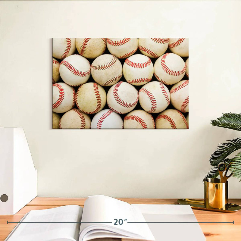 Balles de baseball vieillies Sireci, H 8 po x l 12 po