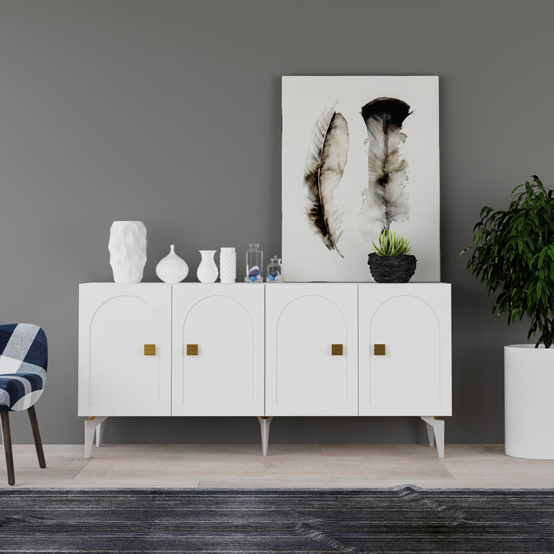 Olivia 150cm Console Table, White