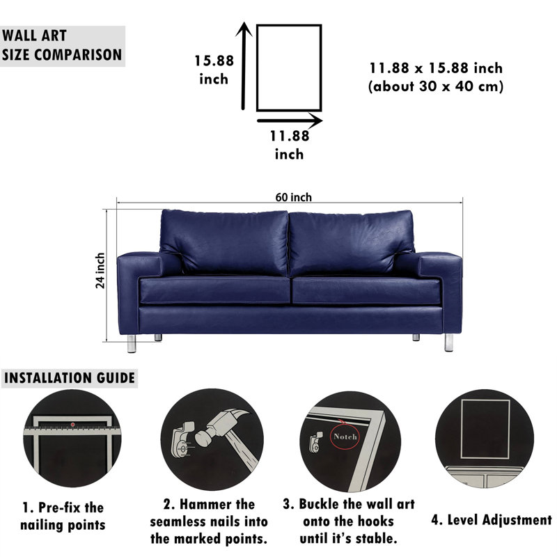 «Graffiti Art» sur toile, Noir, H 15,88 po x l 11,88 po x P 1 po