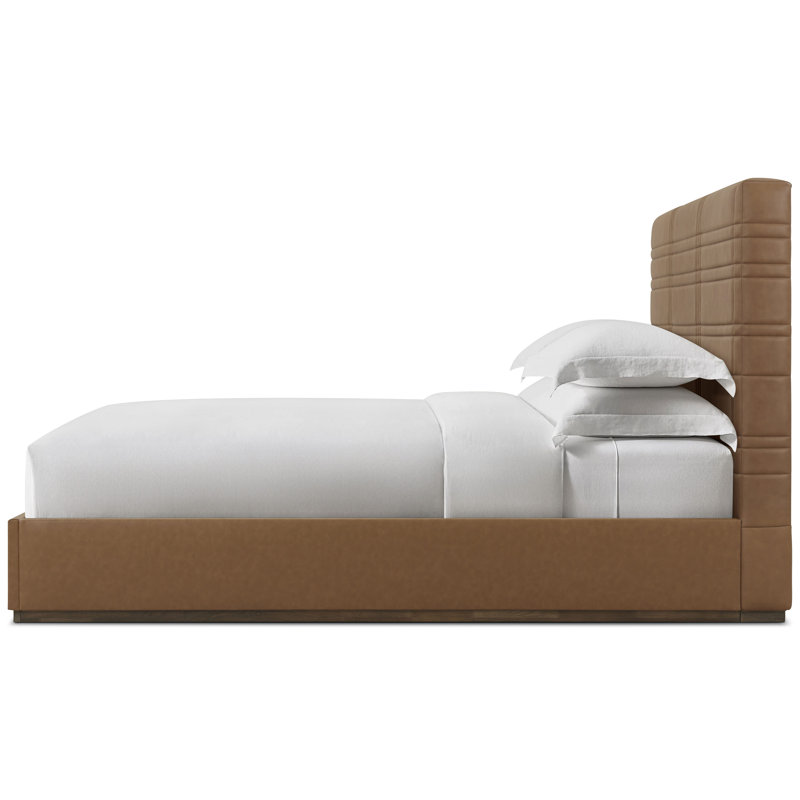 Milan Upholstered Bed, Brown