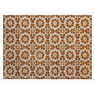 Bungalow Rose Washable Floral Indoor / Outdoor Rug | Wayfair