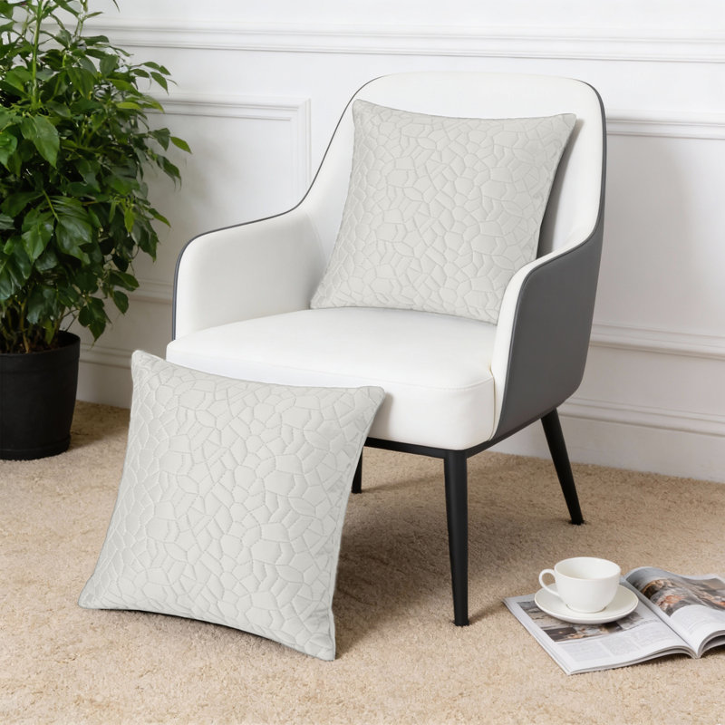 Square Cushion, White