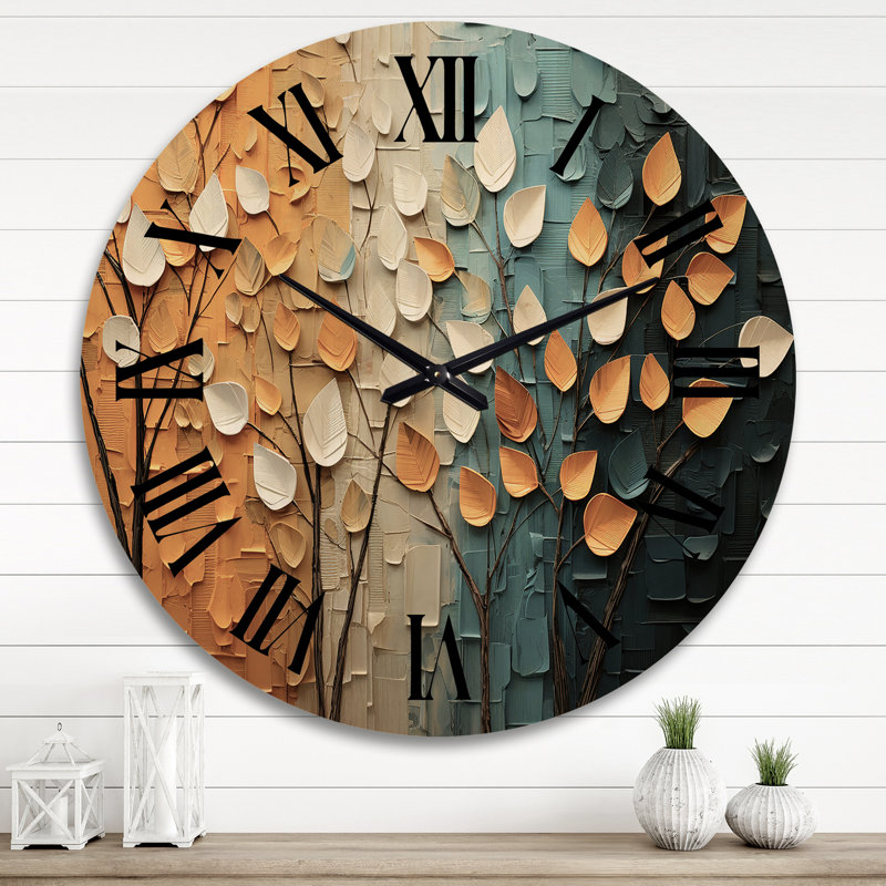 Horloge murale en bois massif, Très grand