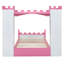 Lit plateforme en bois de style château avec tablette de rangement, lit simple Dreamy-115900819