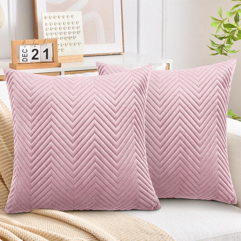 Square Scatter Cushion Cushion Cover, Pink