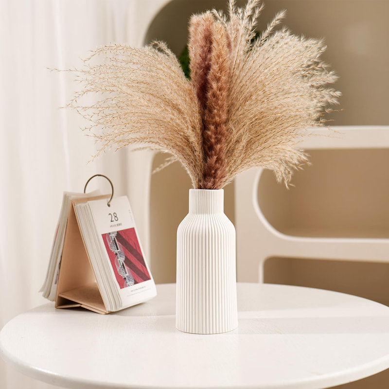 Ceramic Table Vase, White