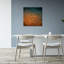 Motif géométrique abstrait bleu sarcelle et motif géométrique abstrait-129153166
